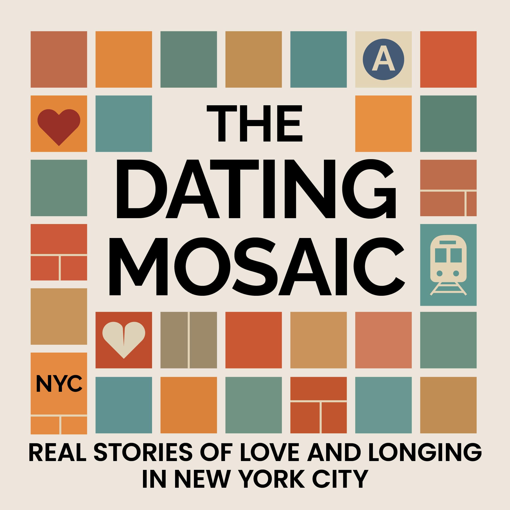 Dating Mosaic Logo - Colorful mosaic pattern